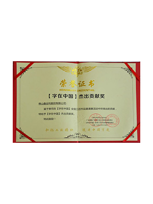 字在中國杰出貢獻獎